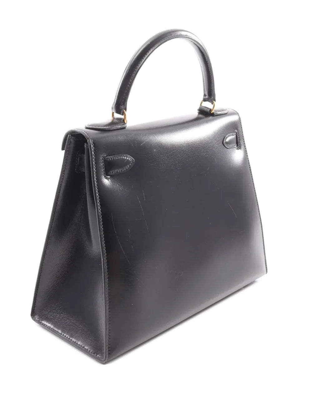 Pre-OwnedHermre-Owned1988 Box Calf Kelly Sellier 28 satchel