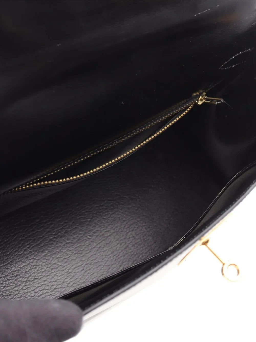 Pre-OwnedHermre-Owned1988 Box Calf Kelly Sellier 28 satchel