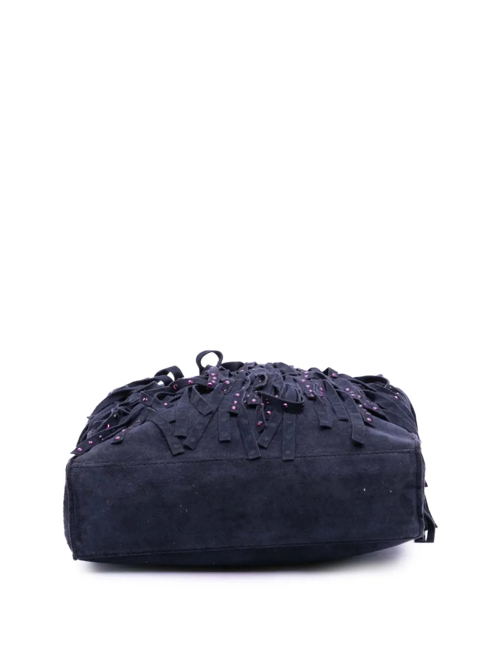 Pre-OwnedCHANEL Pre-Owned2000-2002 Mini Suede Studded Fringe tote bag