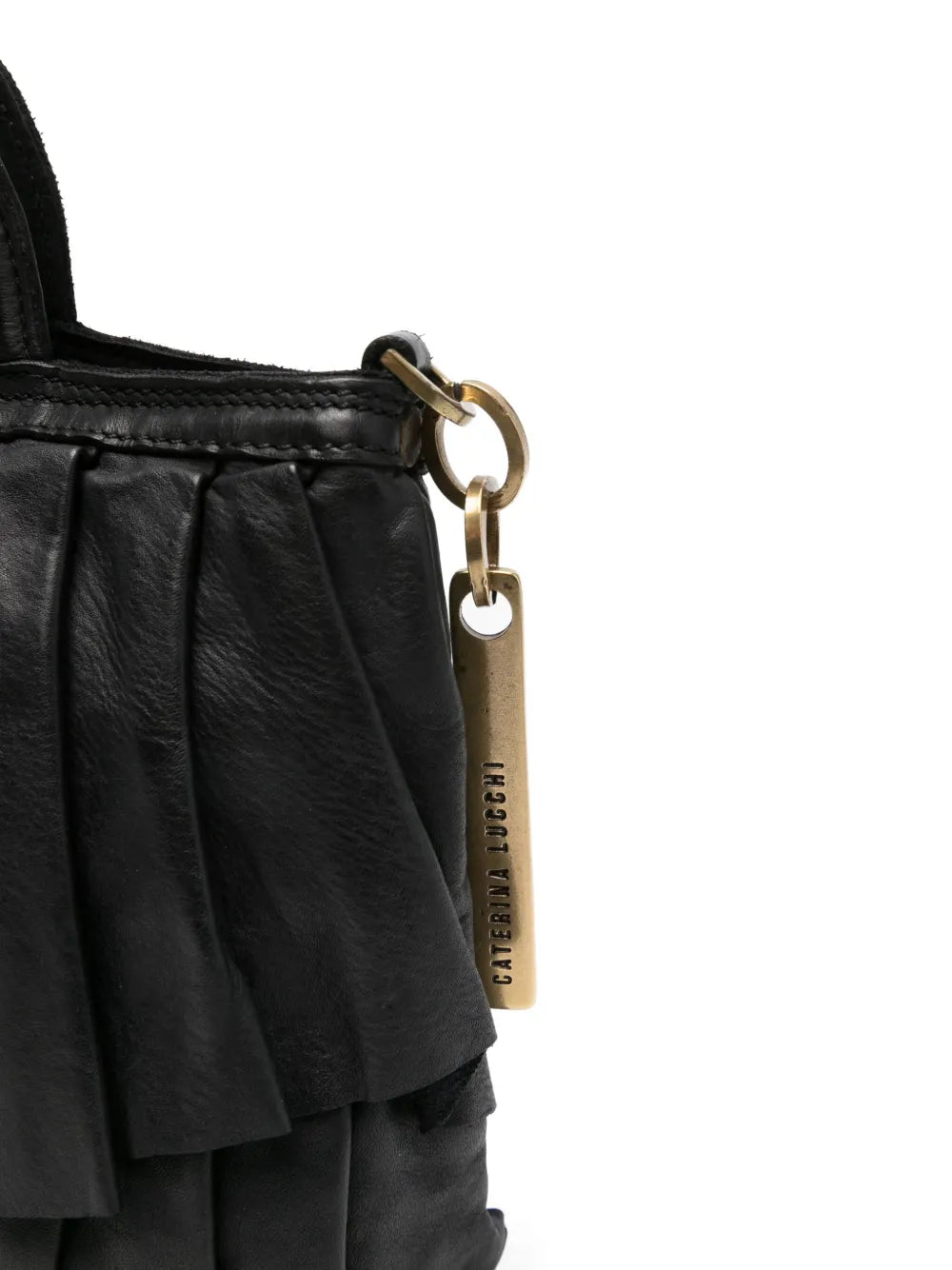 Caterina Lucchismall Adele pleated-effect zipped-top satchel