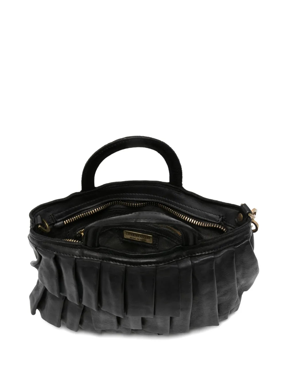 Caterina Lucchismall Adele pleated-effect zipped-top satchel