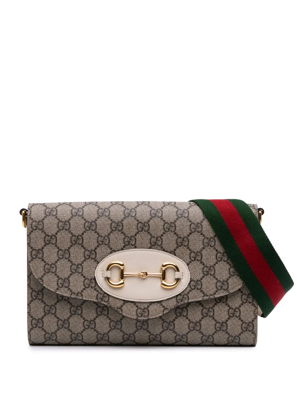 Pre-OwnedGucci Pre-Owned2016-2025 Small GG Supreme Horsebit 1955 satchel