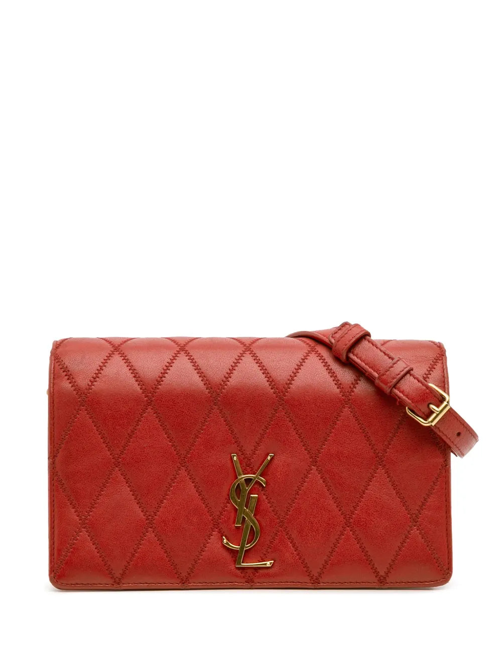 Pre-OwnedSaint Laurent Pre-Owned2019 Diamond Quilted Lambskin Angie Chain Bag crossbody bag