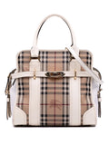 Pre-OwnedBurberry Pre-Owned2000-2017 Haymarket Check Coated Canvas Minford Portrait satchel