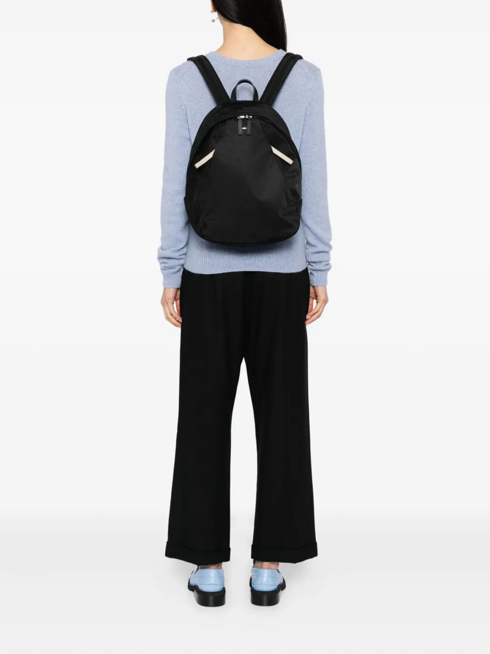 agn? b. logo-plaque backpack