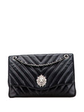 Pre-OwnedCHANEL Pre-Owned2010-2011 Jumbo Chevron Lambskin Leo Lion Flap shoulder bag