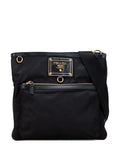 Pre-OwnedPrada Pre-Owned2013-2025 Saffiano Trimmed Tessuto Snap crossbody bag