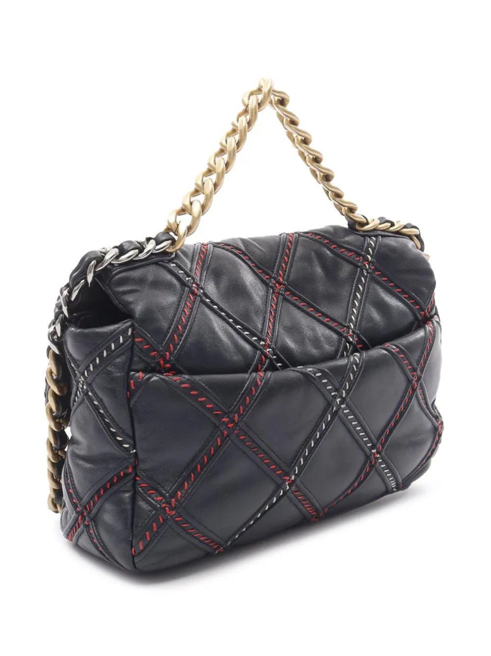 Pre-OwnedCHANEL Pre-Owned2021 Medium Lambskin Stitched 19 Flap satchel