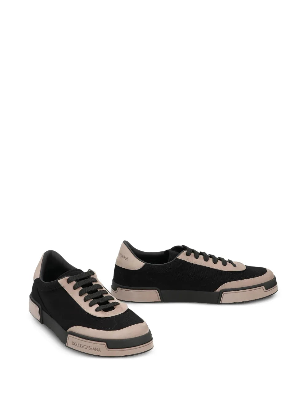 Dolce & Gabbana Portofino Yacht Calfskin-Panel Sneakers