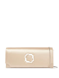 Malone SouliersViven crystal-embellished satin clutch