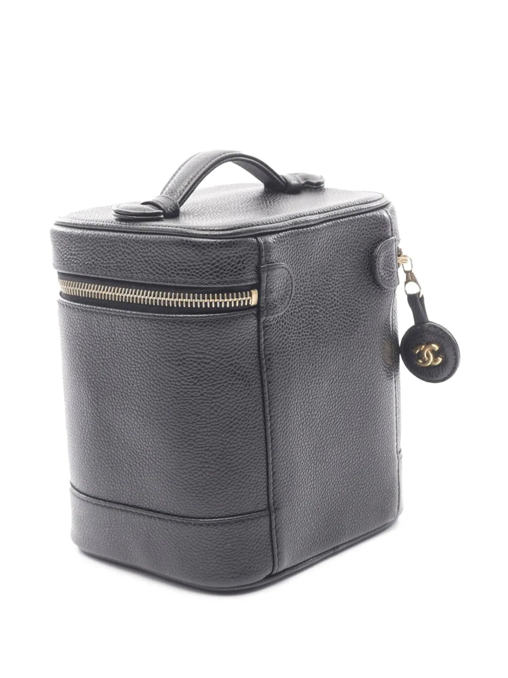 Pre-OwnedCHANEL Pre-Owned2002-2003 CC Caviar Case vanity bag