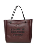 V?3Cortina embroidered-lettering tote bag