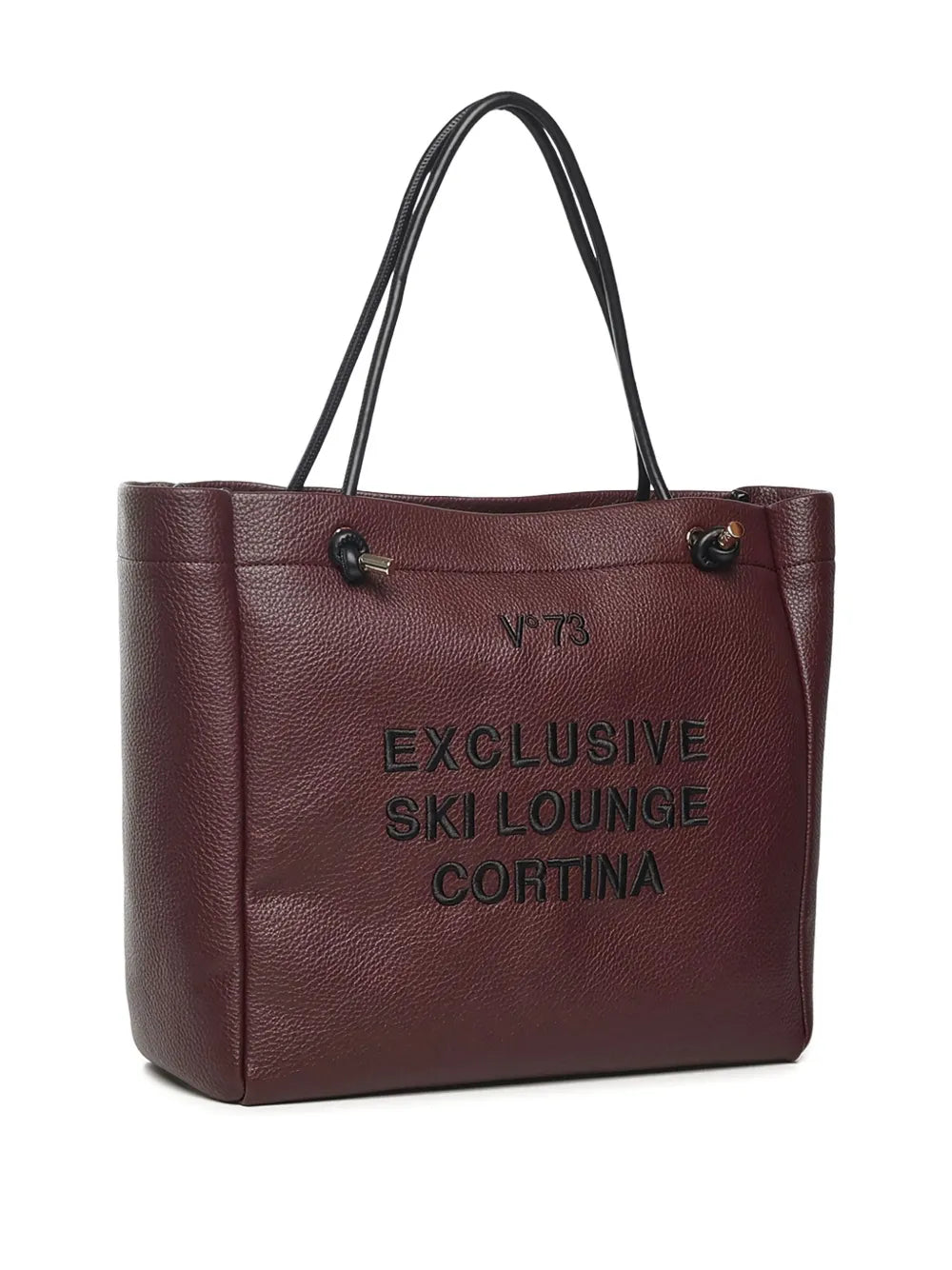 V?3Cortina embroidered-lettering tote bag