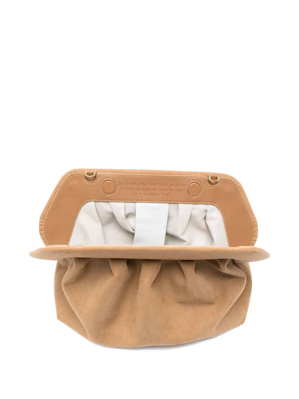 Themoir?aux-suede clutch bag