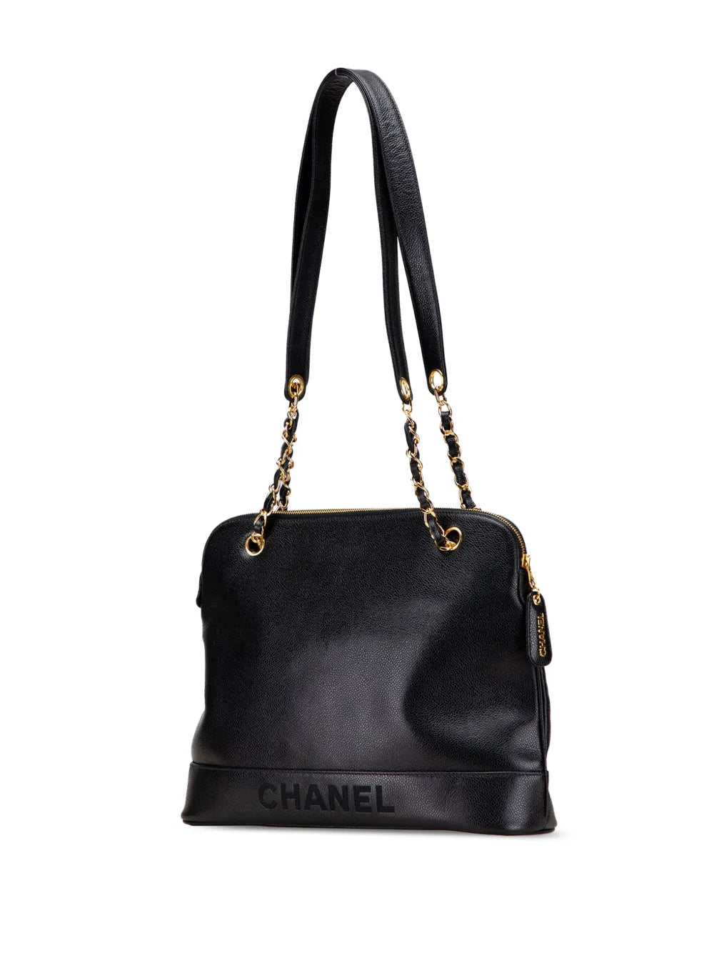 Pre-OwnedCHANEL Pre-Owned1996-1997 Caviar Logo shoulder bag