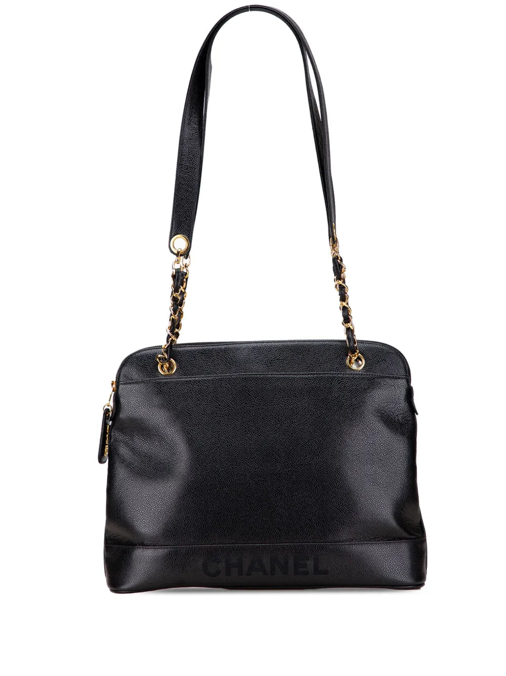 Pre-OwnedCHANEL Pre-Owned1996-1997 Caviar Logo shoulder bag