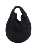 Aesther Ekmesingle-handle suede tote bag