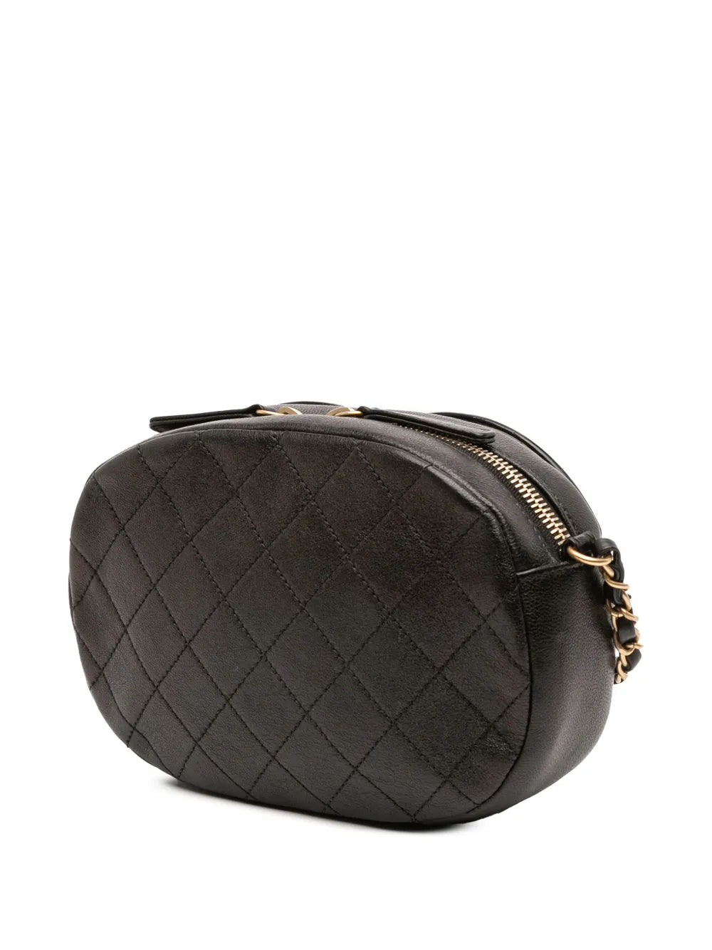 Pre-OwnedCHANEL Pre-Owned2019 CC Quilted Lambskin Coco Midnight Camera Bag crossbody bag