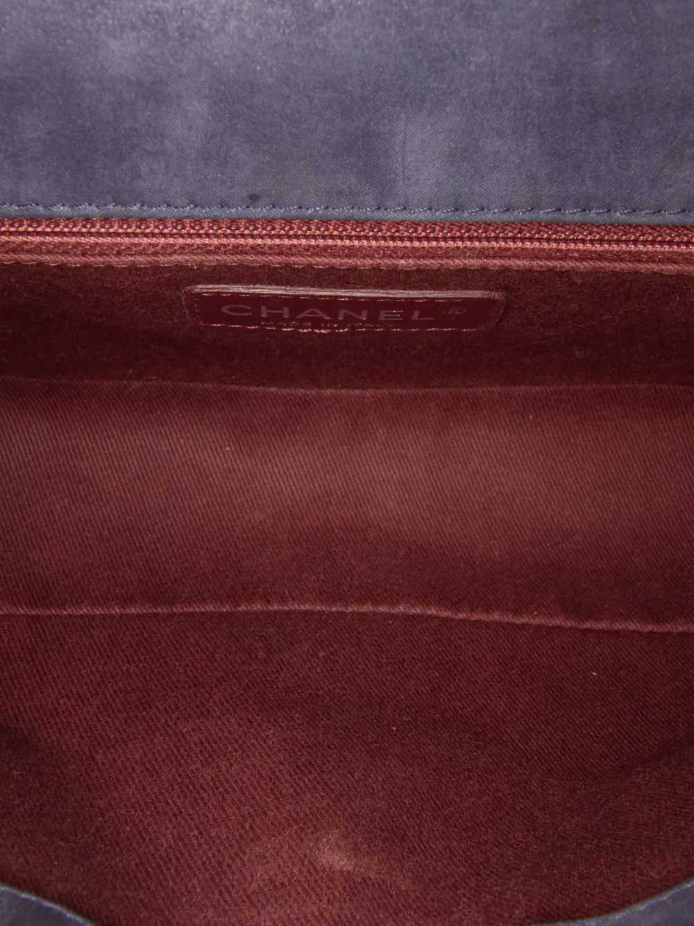 Pre-OwnedCHANEL Pre-Owned2014-2015 Chocolate Bar Iridescent Calfskin Bubble Flap shoulder bag