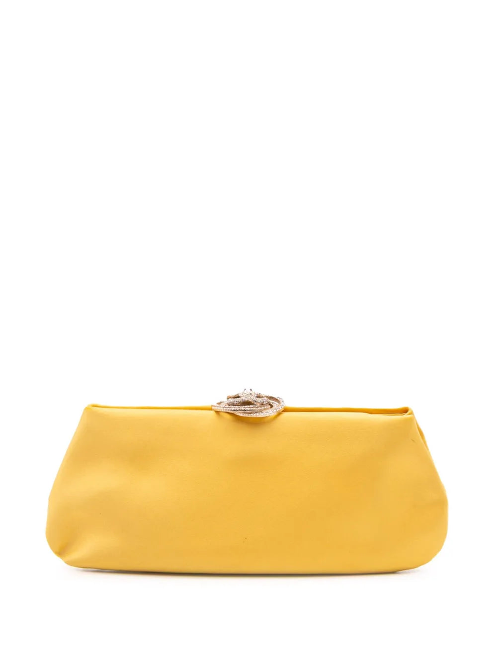 Pre-OwnedCHANEL Pre-Owned2011 Satin Crystal Camellia Evening Frame clutch bag