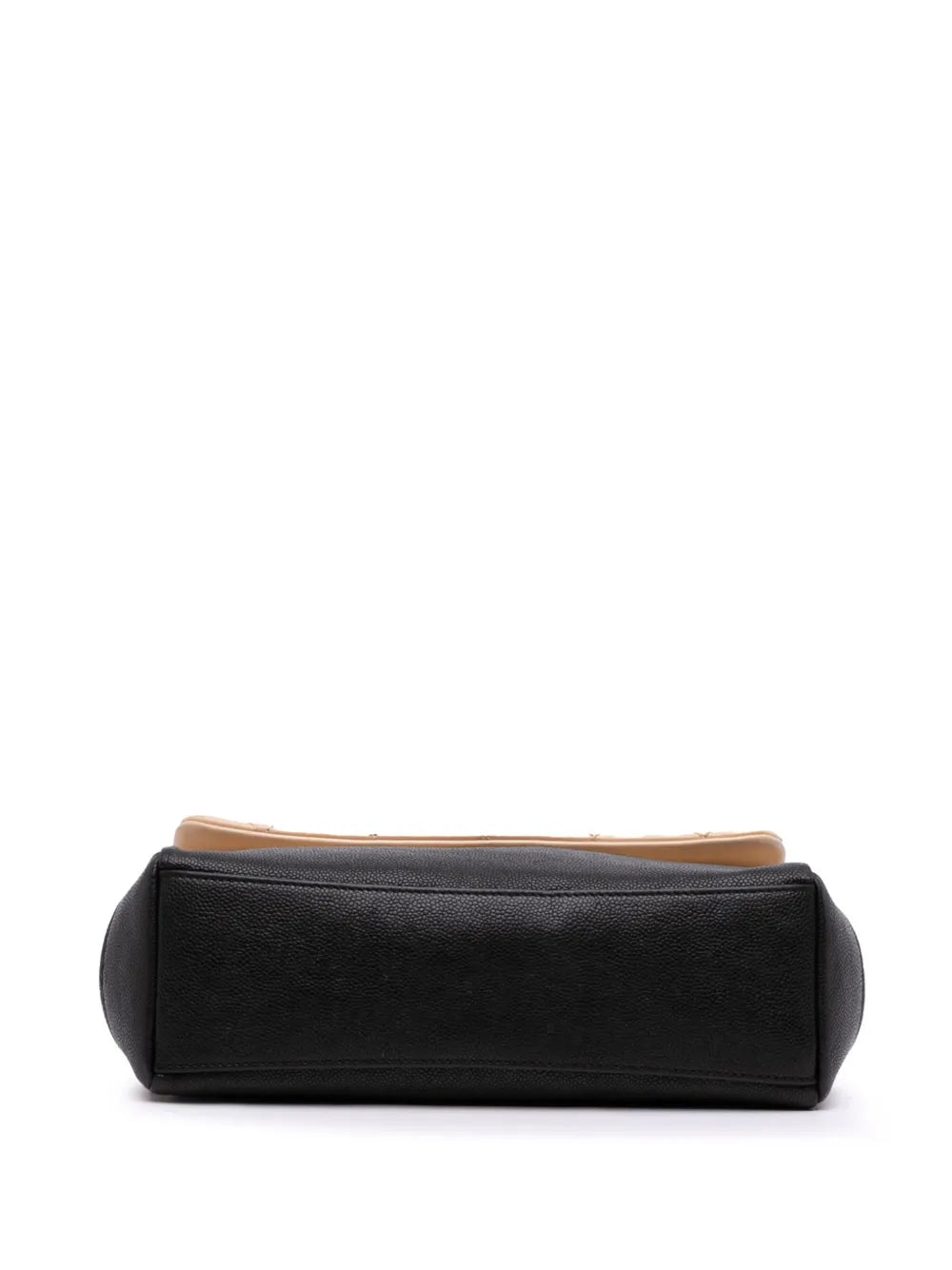 Pre-OwnedCHANEL Pre-Owned2014 CC Bicolor Quilted Calfskin and Caviar Single Flap crossbody bag