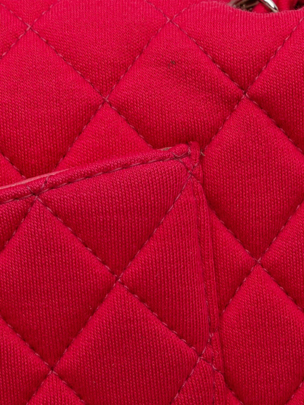 Pre-OwnedCHANEL Pre-Owned2009-2010 Quilted Jersey East West Single Flap shoulder bag