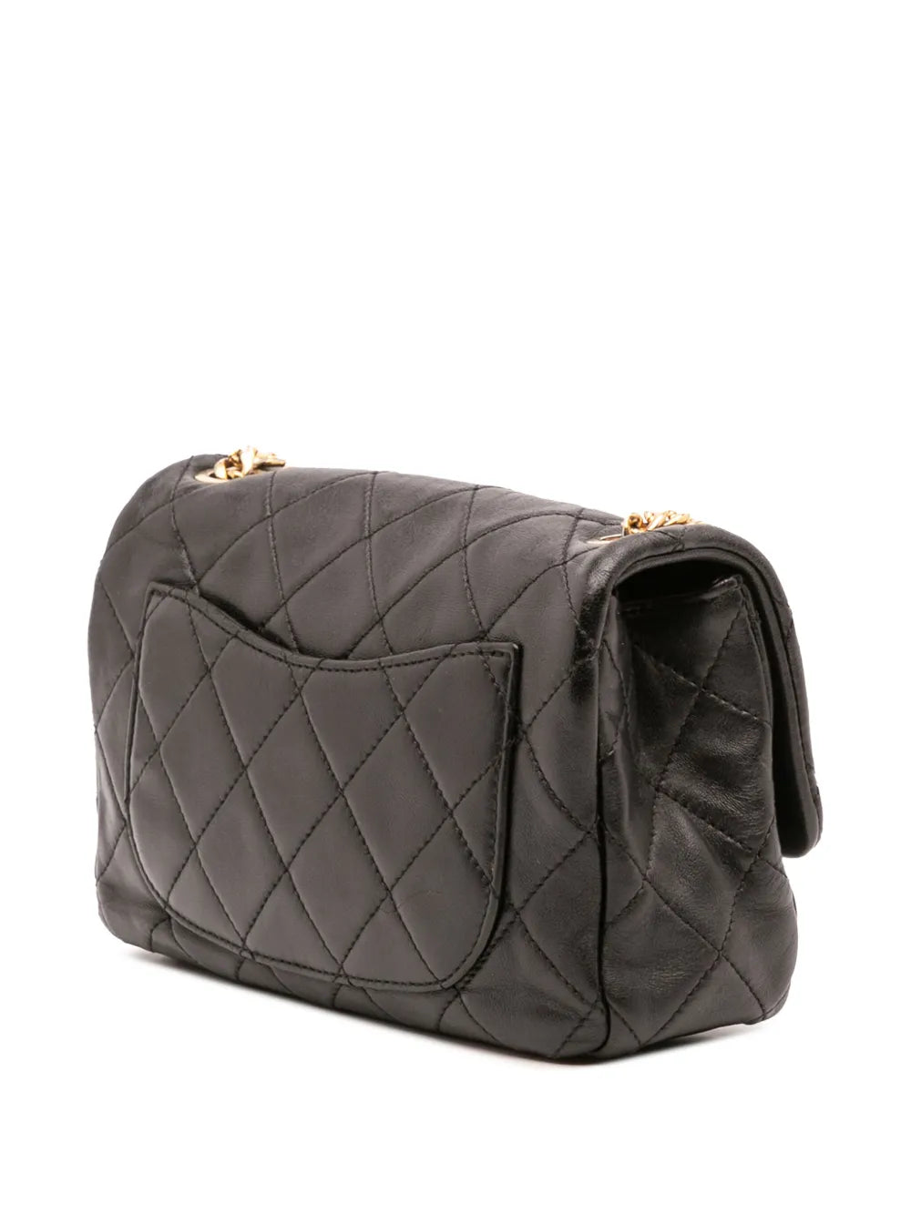 Pre-OwnedCHANEL Pre-Owned2021-2025 Small Quilted Lambskin Resin Pearl Chain Flap crossbody bag