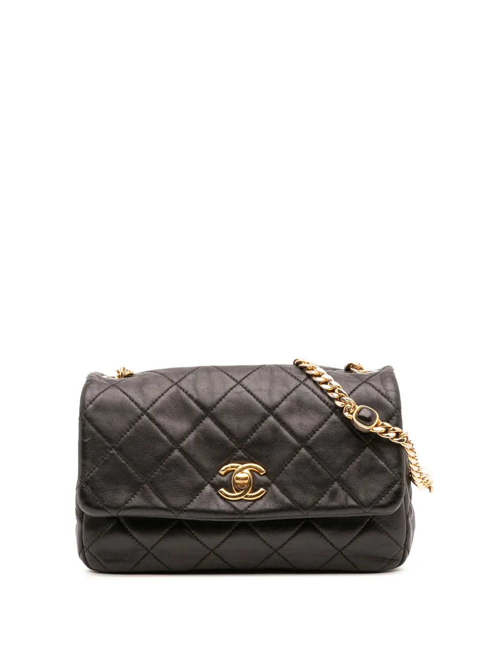Pre-OwnedCHANEL Pre-Owned2021-2025 Small Quilted Lambskin Resin Pearl Chain Flap crossbody bag