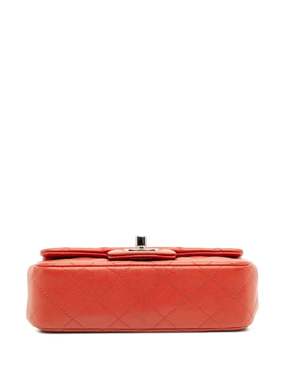 Pre-OwnedCHANEL Pre-Owned2014-2015 Extra Mini Rectangular Classic Lambskin Single Flap crossbody bag