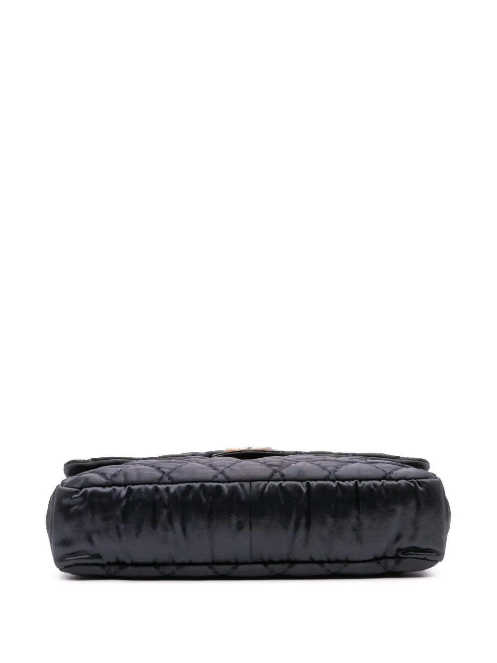 Pre-OwnedCHANEL Pre-Owned2009-2010 Extra Large CC Quilted Satin Single Flap shoulder bag