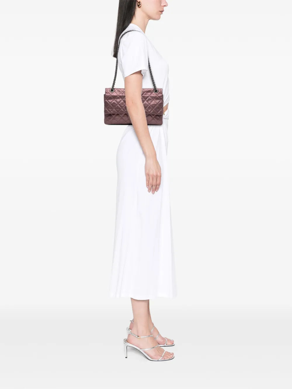 Pre-OwnedCHANEL Pre-Owned2008-2009 Reissue 2.55 Aged Metallic Calfskin Double Flap 226 shoulder bag