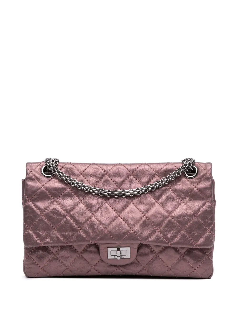 Pre-OwnedCHANEL Pre-Owned2008-2009 Reissue 2.55 Aged Metallic Calfskin Double Flap 226 shoulder bag
