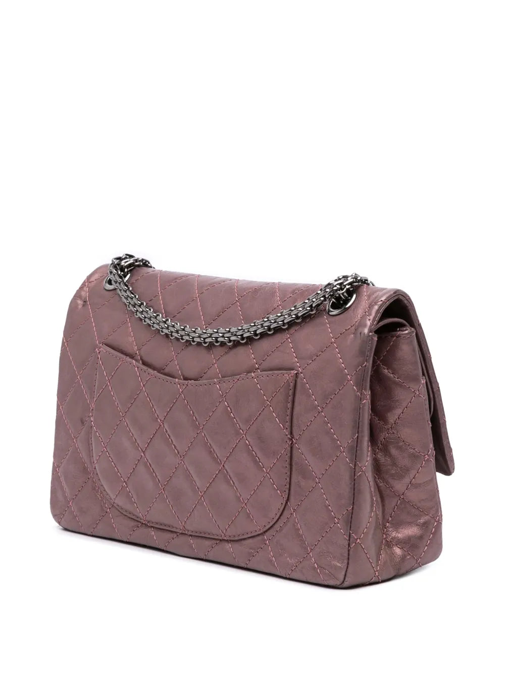 Pre-OwnedCHANEL Pre-Owned2008-2009 Reissue 2.55 Aged Metallic Calfskin Double Flap 226 shoulder bag