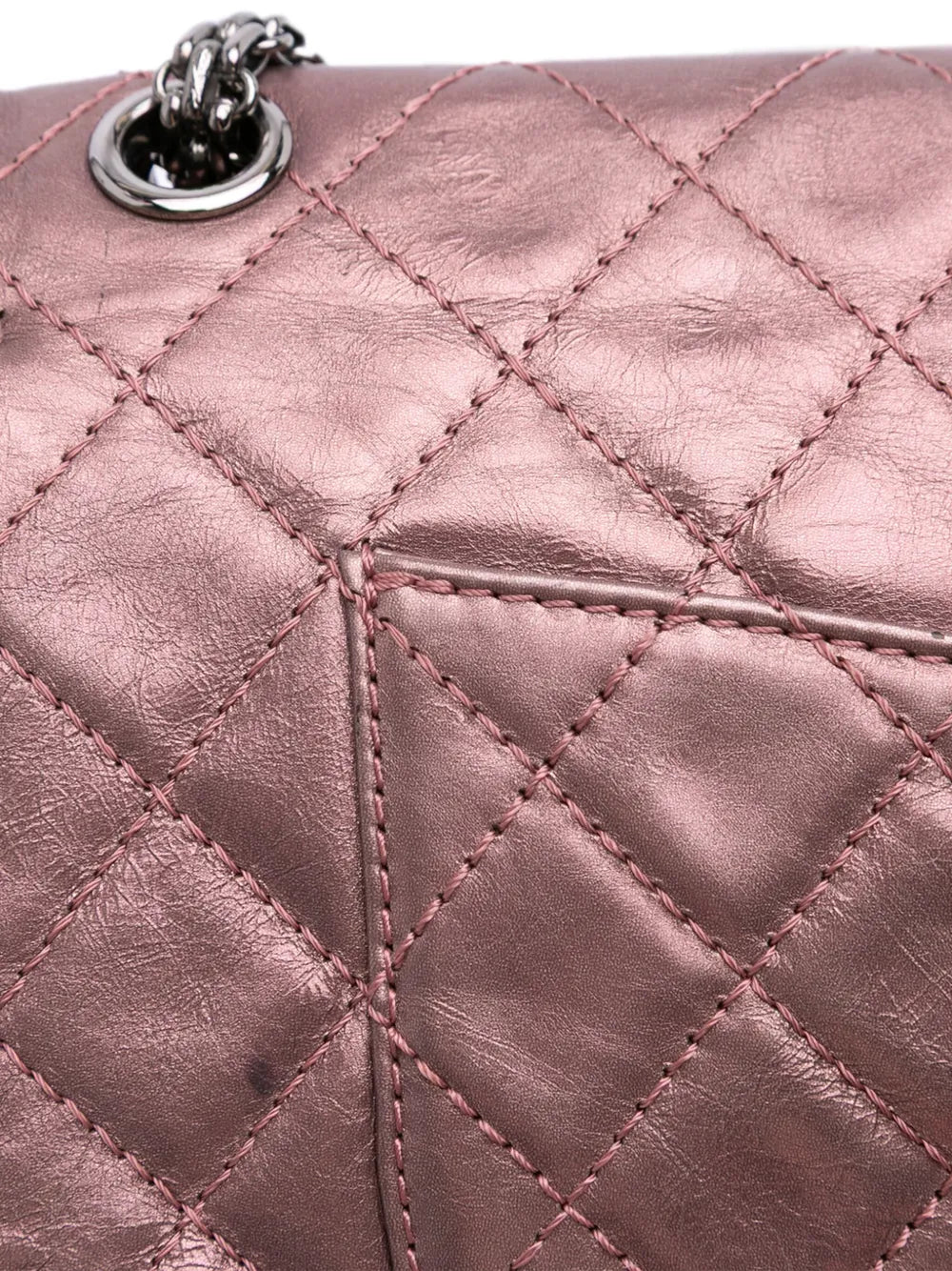 Pre-OwnedCHANEL Pre-Owned2008-2009 Reissue 2.55 Aged Metallic Calfskin Double Flap 226 shoulder bag