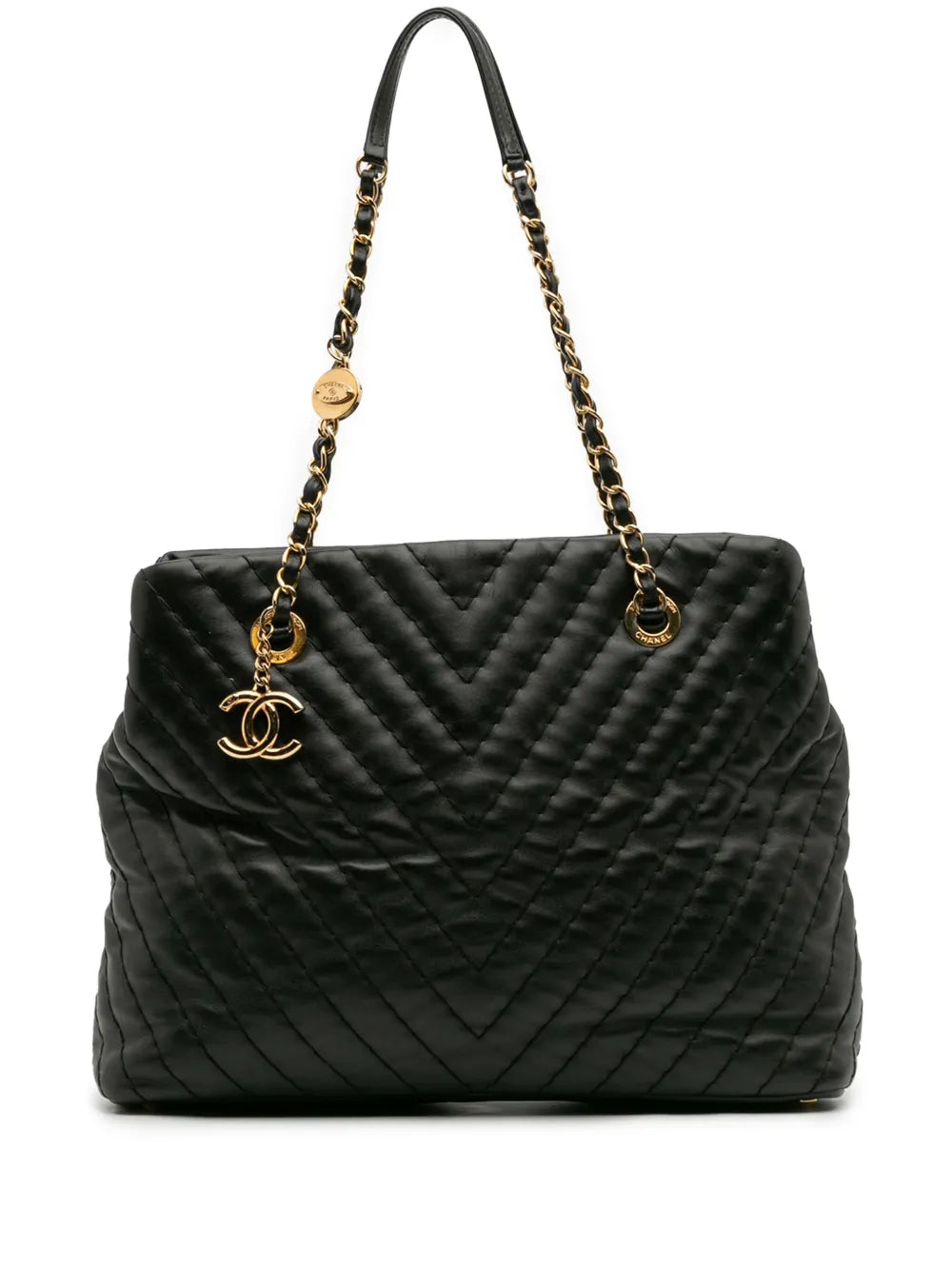 Pre-OwnedCHANEL Pre-Owned2012 Large Chevron Calfskin Surpique tote bag
