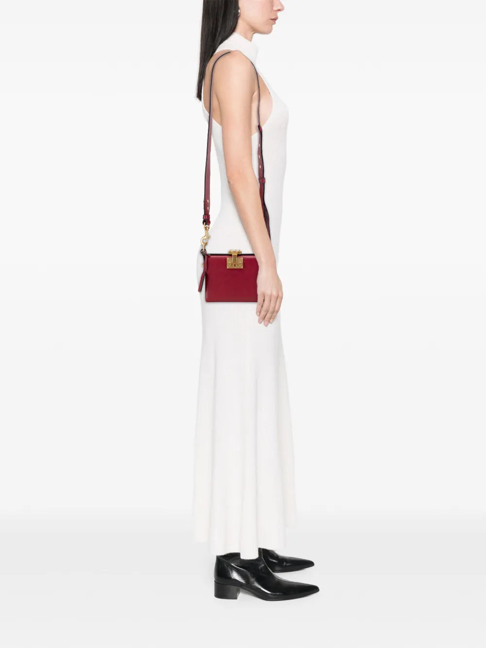 Pre-OwnedChristian Dior Pre-Owned2017 Lambskin Dioraddict Lockbox crossbody bag