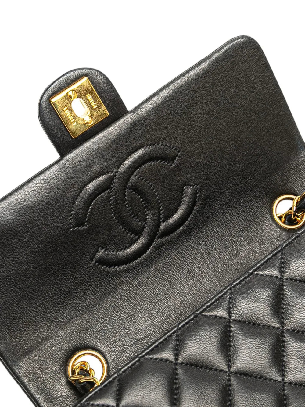 Pre-OwnedCHANEL Pre-Owned1991-1994 Square Quilted Lambskin Single Flap shoulder bag