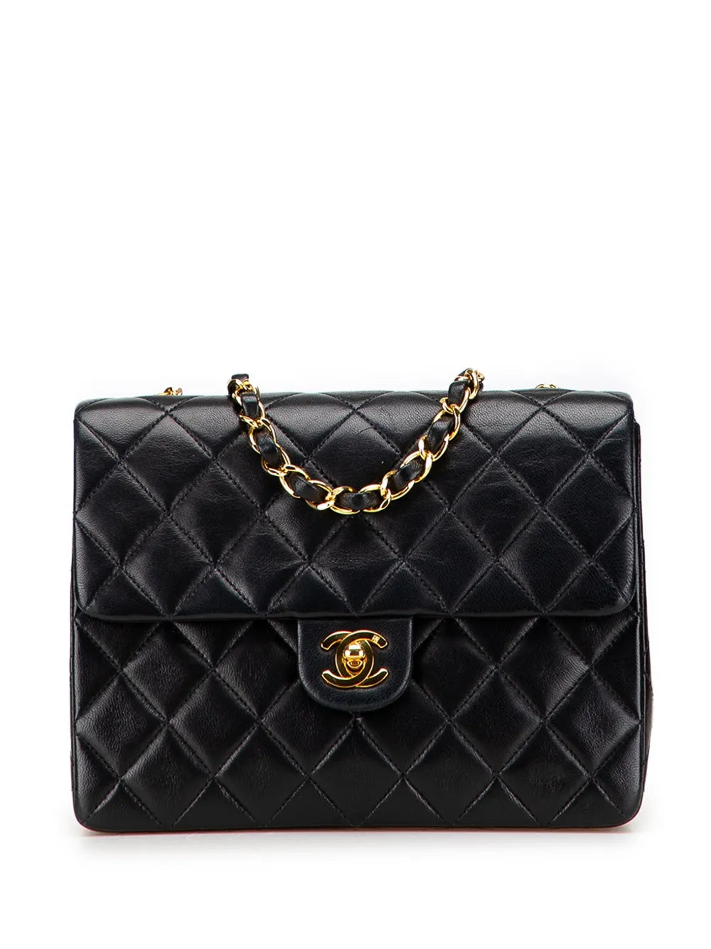 Pre-OwnedCHANEL Pre-Owned1991-1994 Square Quilted Lambskin Single Flap shoulder bag
