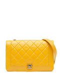 Pre-OwnedCHANEL Pre-Owned2018 Crumpled Calfskin Bi Quilted Full Flap crossbody bag