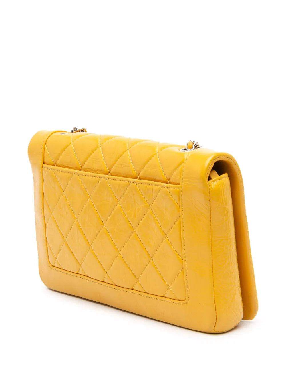 Pre-OwnedCHANEL Pre-Owned2018 Crumpled Calfskin Bi Quilted Full Flap crossbody bag