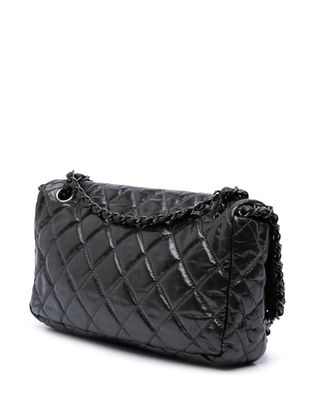 Pre-OwnedCHANEL Pre-Owned2010-2011 Medium Quilted Metallic Aged Calfskin Chain Me Flap shoulder bag
