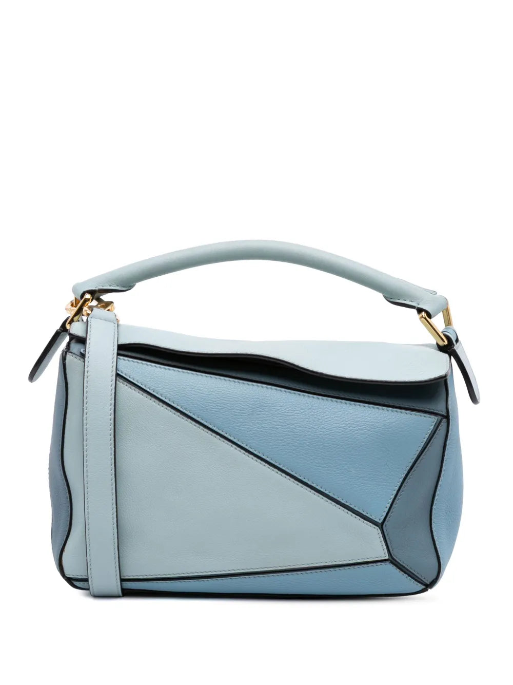 Pre-OwnedLoewe Pre-Owned2017 Small Tricolor Calfskin Puzzle satchel