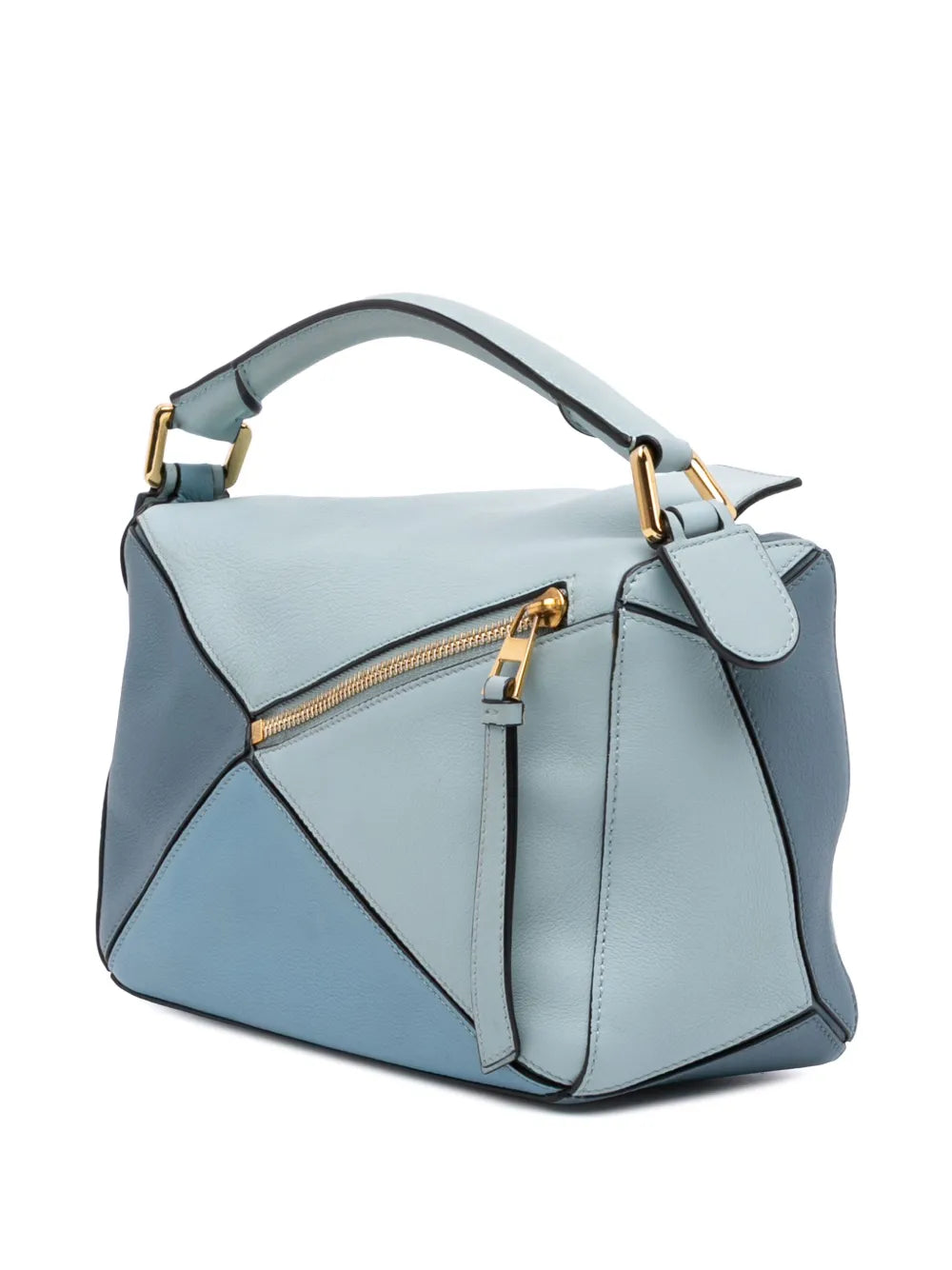 Pre-OwnedLoewe Pre-Owned2017 Small Tricolor Calfskin Puzzle satchel