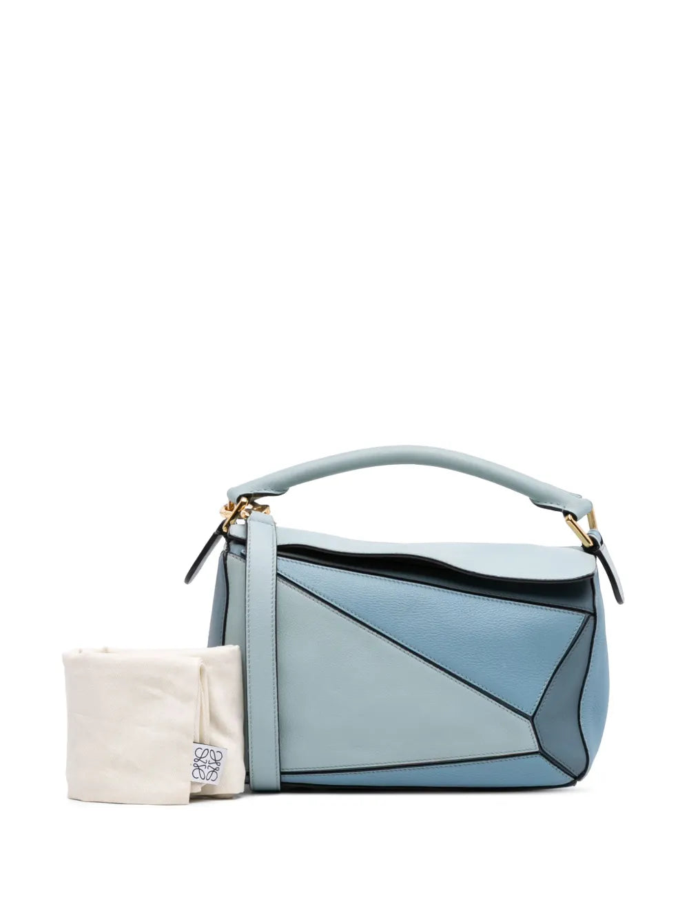 Pre-OwnedLoewe Pre-Owned2017 Small Tricolor Calfskin Puzzle satchel