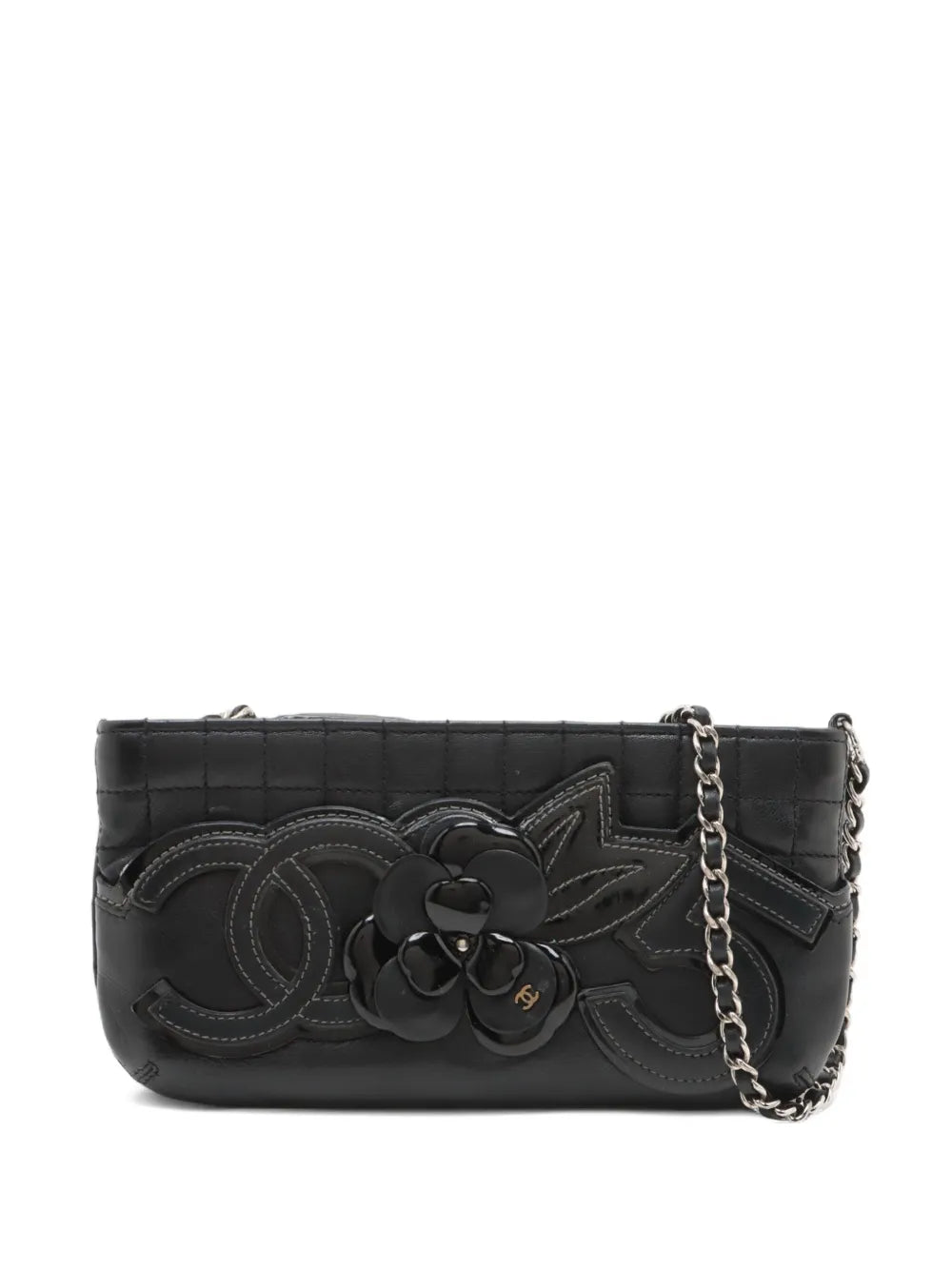 Pre-OwnedCHANEL Pre-Owned2005-2006s Camellia No.5 quilted-leather shoulder bag