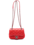 Pre-OwnedCHANEL Pre-Owned2015-2016 Paris Salzburg Mini Quilted Glazed Calfskin and Felt Edelweiss Flower Flap crossbody bag