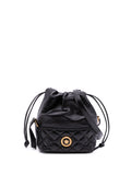 Pre-OwnedVersace Pre-Owned2019-2025 Quilted Calfskin La Medusa Drawstring bucket bag