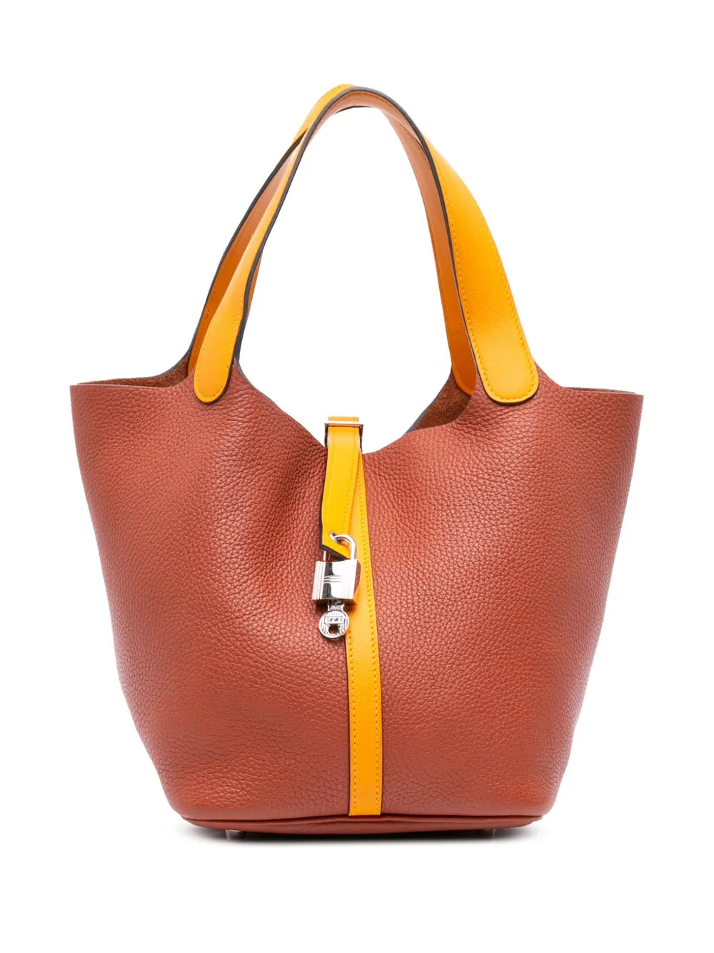 Pre-OwnedHermre-Owned2017 Bicolor Clemence Picotin Lock 22 handbag
