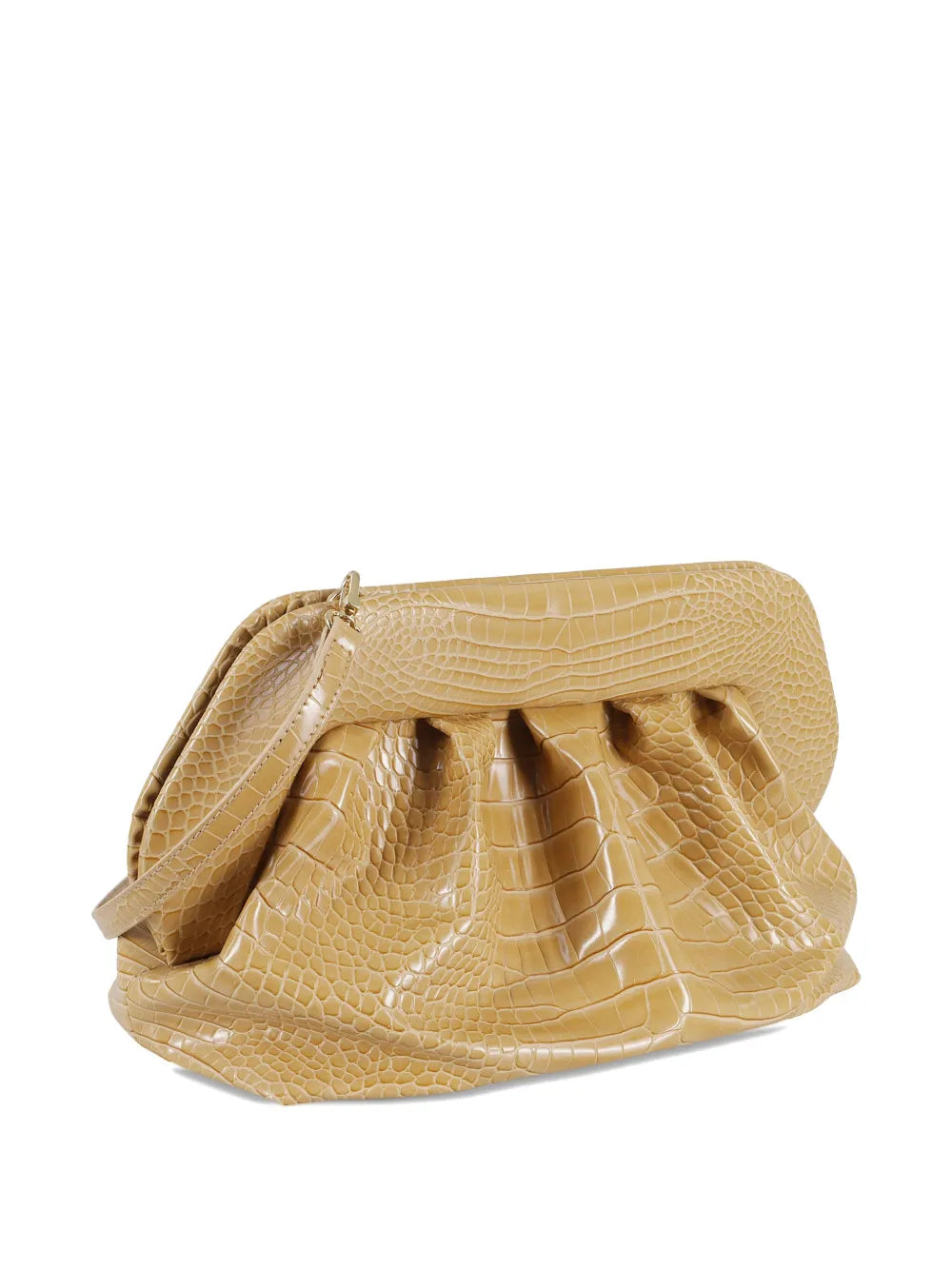 Themoir?roco Biscuit pleated clutch