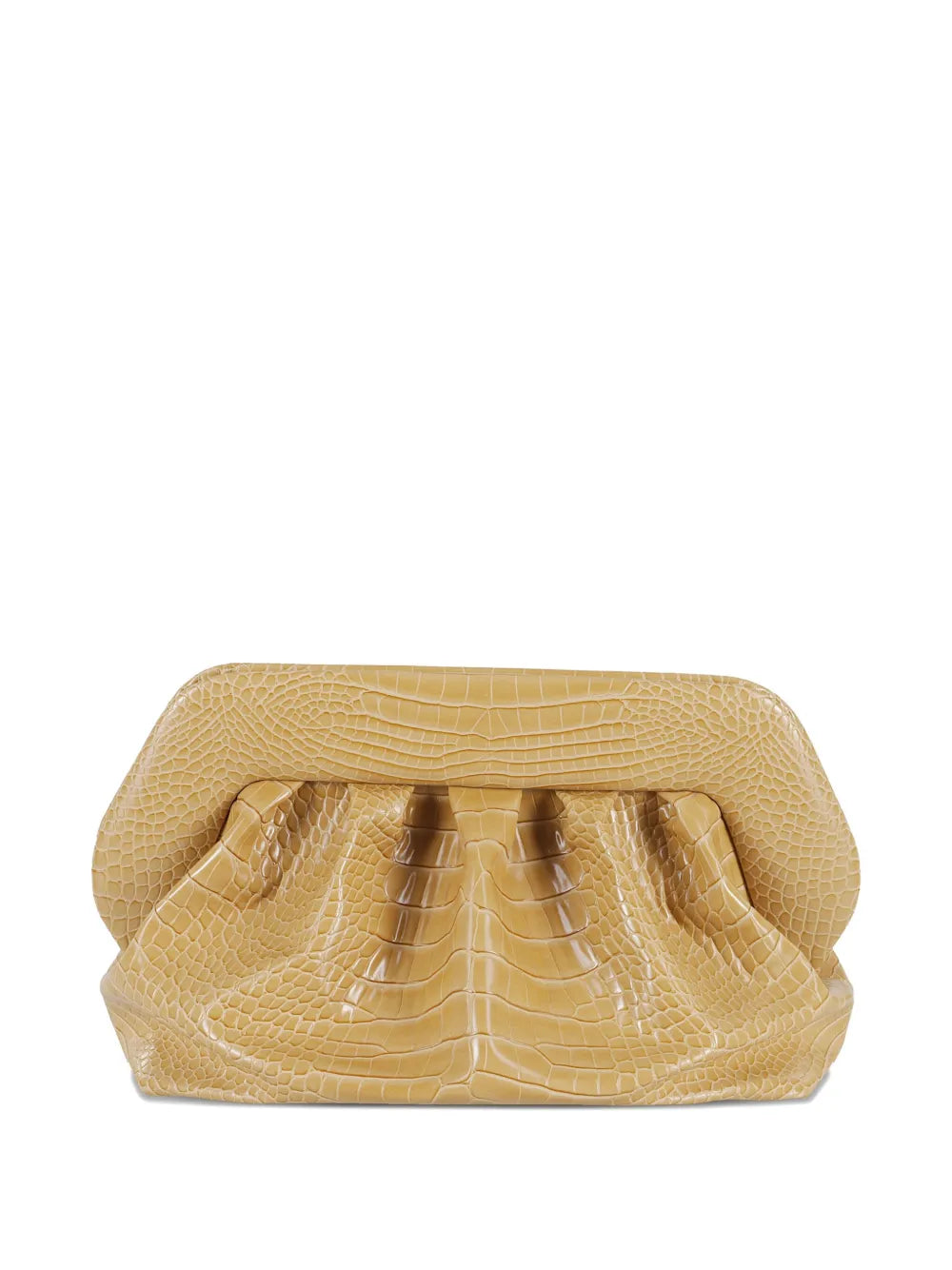 Themoir?roco Biscuit pleated clutch